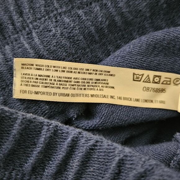 Free People Movement Joggers Small Blue French Terry Drawstring Sweatpants - Picture 5 of 10